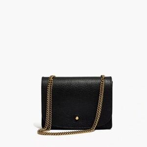 Madewell Black Leather Crossbody Bag